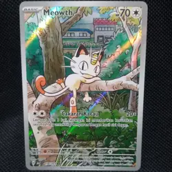 Pokemon TCG Meowth AR IR Indonesia 118/103 Inferno Phantasmal Flames M2a Card - Image 1