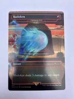 Hadoken - Lightning Bolt - FOIL - Secret Lair - Near Mint - MTG - Image 1