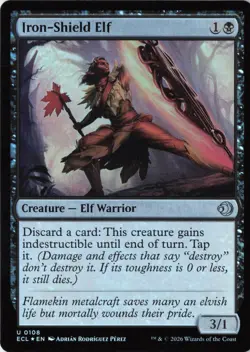Iron-Shield Elf Lorwyn Eclipsed Foil NM 108 - Image 1
