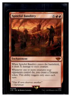 MTG Magic Lord of the Rings #149 Spiteful Banditry Mythic Rare (Qty) - Image 1