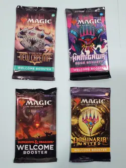 MTG ~ FOUR Welcome Booster Packs Lot ~ Magic the Gathering x4 ~ Ships NOW! - Image 1