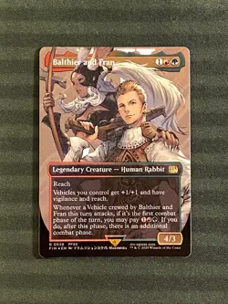 Balthier and Fran Borderless Surge Foil R 0538 Final Fantasy FIN MTG NM++ - Image 1