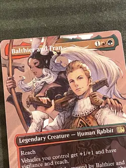 Balthier and Fran Borderless Surge Foil R 0538 Final Fantasy FIN MTG NM++ - Image 3