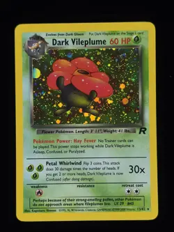 Dark Vileplume Holo 13/82 Pokemon Team Rocket NM- 🔥 - Image 1