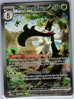Meowscarada ex - 256/193 SV02: Paldea Evolved - Pokemon Card - NM - Image 1