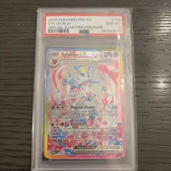 PSA 10 GEM MINT Sylveon EX 156/131 SIR Pokemon SV Prismatic Evolution *GRAIL - Image 1