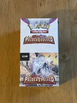 Pokemon TCG Scarlet & Violet Paldea Evolved Half Booster Box 18 Packs (sealed) - Image 1