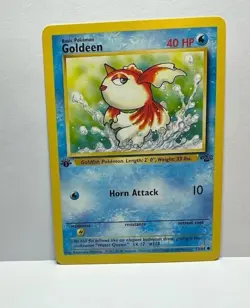 Pokemon Goldeen 53/64 WotC Jungle 1st Edition Common NM - Image 1