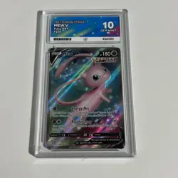 Pokemon TCG: ACE 10 GEM MINT Mew V 250/264 - SWSH Fusion Strike - Image 1