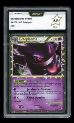 Carte Pokemon Ectoplasma Prime 94/102 HGSS Triomphe FR PCA 9,5 - Image 1