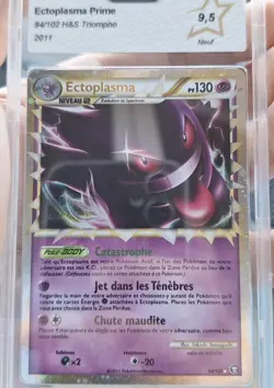 Carte Pokemon Ectoplasma Prime 94/102 HGSS Triomphe FR PCA 9,5 - Image 3