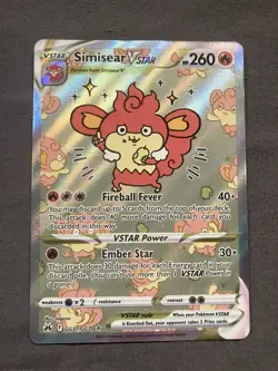 Pokemon TCG Simisear VSTAR Galarian Gallery GG37/GG70 Crown Zenith NM - Image 1