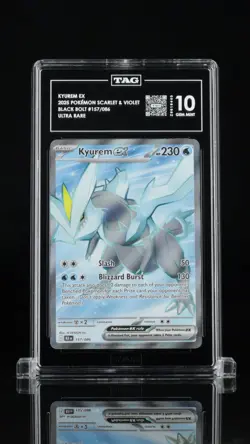 TAG 10 Kyurem ex 157/086 Full Art Ultra Rare Black Bolt Pokemon Scarlet & Violet - Image 1