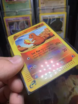 Pokemon TCG Charmander Expedition 2002 Reverse Holo 97/165 E Series WOTC LP - Image 2