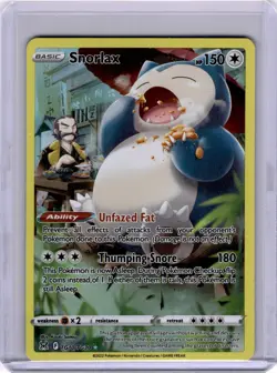 Snorlax TG10/TG30 Swsh11: Lost Origin Trainer Gallery Holo Pokemon Pack Fresh - Image 1
