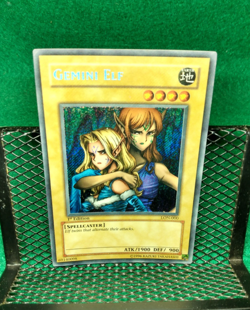 Yugioh - Gemini Elf - LON-000 - 1st Edition Secret Rare - Holo Line Bleed - VLP - Image 1