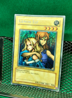 Yugioh - Gemini Elf - LON-000 - 1st Edition Secret Rare - Holo Line Bleed - VLP - Image 2