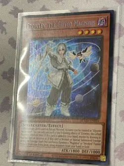 Yugioh! NM Crowley, the Gifted Magistus - BLMM-EN044 - Secret Rare - 1st Edition - Image 5