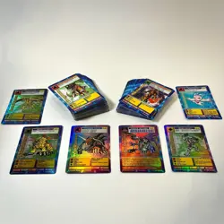 VGT Lot of 87 cards - 1999 Digimon Starter & Booster w/ 5 Holo & 1 Gold Foil - Image 1