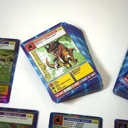 VGT Lot of 87 cards - 1999 Digimon Starter & Booster w/ 5 Holo & 1 Gold Foil - Image 2