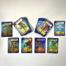 VGT Lot of 87 cards - 1999 Digimon Starter & Booster w/ 5 Holo & 1 Gold Foil - Image 3