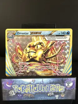 Pokemon Card Omastar BREAK 19/124 XY Fates Collide Light Played - Image 1