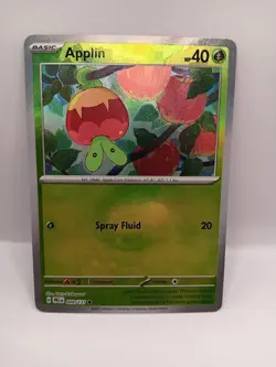 Applin - 009/131 Prismatic Evolutions Pokeball Reverse Holo Pokemon Card - Image 1