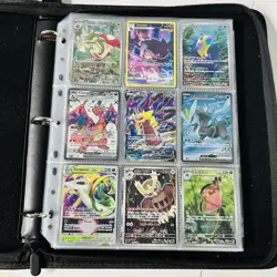 Huge Binder Collection Lot of 170+ Pokemon Cards Mixed Holo Full Art LP/NM Gift - Image 1