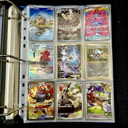 Huge Binder Collection Lot of 170+ Pokemon Card Mixed EX SV Holo Full Art Mewtwo - Image 1
