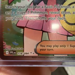 Dawn 118/094 Ultra Rare Full Art NM Pokemon Card PFL Phantasmal Flames - Image 2
