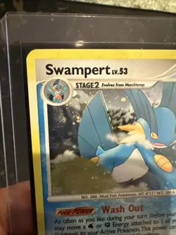 Pokemon Swampert TCG Great Encounters Holo Card 9/106 Rare - Image 2