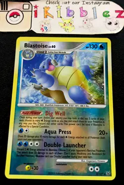 Blastoise 2/127 VLP Reverse Holo Rare Platinum Base Set Pokemon Card. Fast Ship! - Image 1