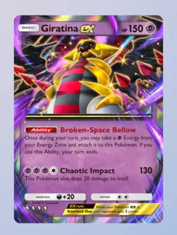 (Digital Card) Giratina EX, Pokemon TCG Pocket, English, Shining Reverly set - Image 1