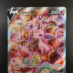 Espeon V 180/203 Pokemon Evolving Skies Holo Full Art Card - Image 2