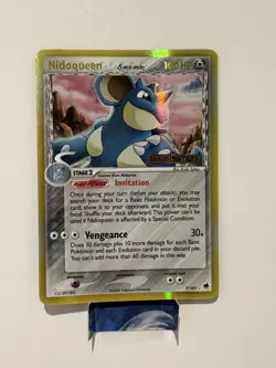 NIDOQUEEN [Delta Species] 7/101 EX Dragon Frontiers REVERSE HOLO Pokemon card NM - Image 1