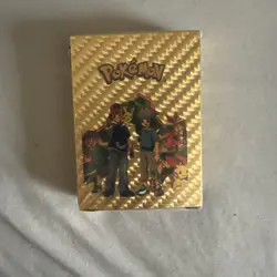 Pokemon 55pc Custom Gold Foil Card Fake Pokemon Cards - Image 1