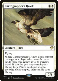 1x Cartographer's Hawk NM Eng MTG - Commander 2020 - Image 1