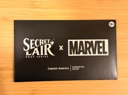 Captain America FOIL Secret Lair -- Sealed Marvel MtG Magic New Rainbow Foil - Image 1