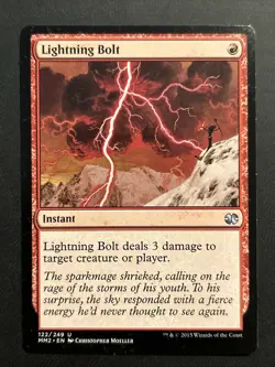 Lightning Bolt - Foil - Modern Masters 2015 #122/249 MTG Magic The Gathering - Image 1