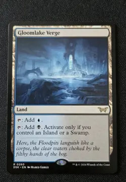 MTG - Gloomlake Verge - Duskmourn House of Horror - Near Mint Rare #260 Non Foil - Image 1