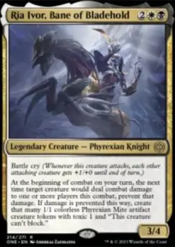 Ria Ivor, Bane of Bladehold Phyrexia: All Will Be One (ONE) 214 MTG Foil - Image 1