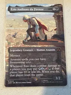 mtg borderless Ezio Auditore da Firenze, Assassin's Creed, unplayed - Image 1