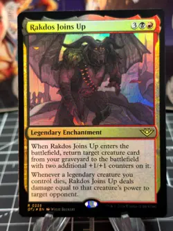FOIL MTG - Rakdos Joins Up - (225) Outlaws of Thunder Junction NM+ FOIL - Image 1