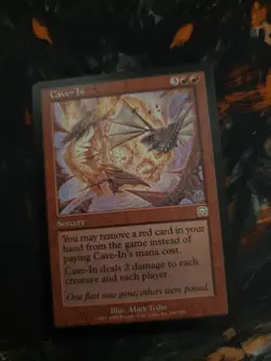 1999 MTG Mercadian Masques Cave-In #180 Light Play - Image 1