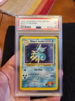 Misty's Seadra #9 PSA 5 NM-MT Prerelease Holo Rare 2000 Pokemon Gym Heroes /132 - Image 1