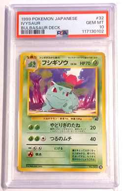 1999 Pokemon Japanese Ivysaur Bulbasaur Deck PSA 10 #32 GEM MT - Image 1