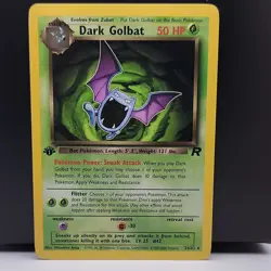 Dark Golbat 24/82 Team Rocket 1st Edition Rare Pack Fresh MINT POKEMON TCG - Image 1