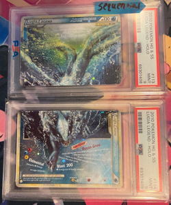 2010 Pokemon HG & SS Lugia Legend Sequential Cert Set 113 114 Holo PSA 9 MINT - Image 1
