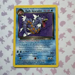 Dark Gyarados 25/82 Pokemon TCG Team Rocket Non Holo Rare HP - Image 1