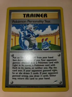 Pokemon Personality Test 102/105 Pokemon Neo Destiny LP - Image 1